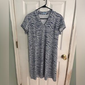 J. McLaughlin Catalina Zebra Print Dress Largw